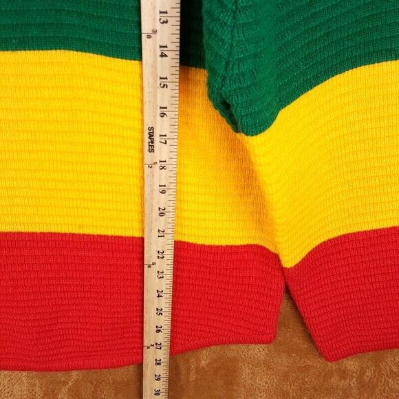 UNIF Womens Sweater Small Rainbow Pullover Turtleneck Chunky Knit Ribbed Crayola - Picture 8 of 8